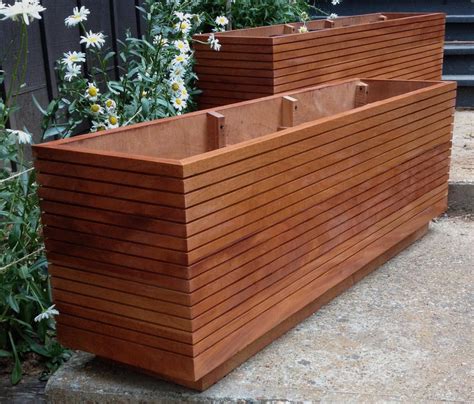 rectangular plant box